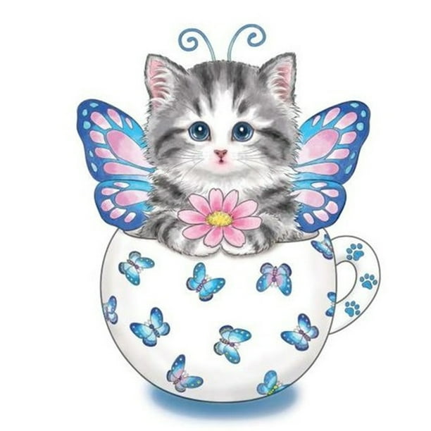 5D DIY Diamond Painting Cat Embroidery Art Hobby Home Decor Souvenir Gifts